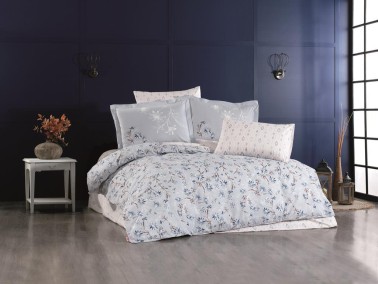 Hobby - Jardin Double Bedspread Set Navy Blue
