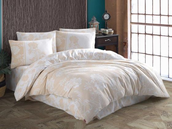 Jardin Double Ranforce Duvet Cover Set Gold