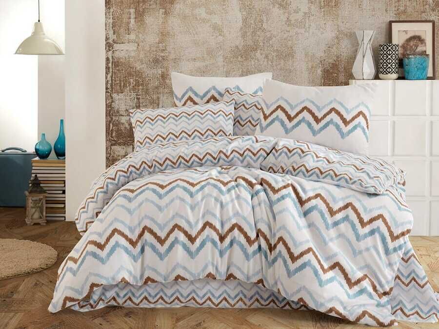 Julina Single Duvet Cover Set Brown