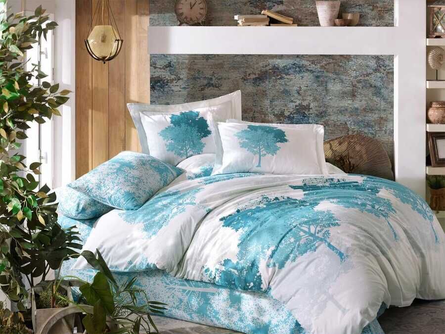 July Double Duvet Cover Set Blue