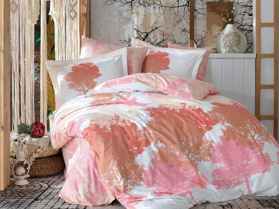 July Double Duvet Cover Set Pink