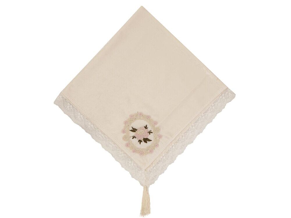 Dowry World - Velvet French Tasseled Flowers Luxury Pack Cream Powder Dowry World - Velvet French Tasseled Flowers Luxury Pack Cream Powder