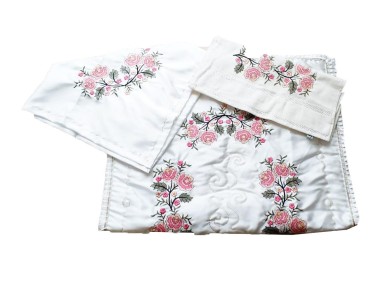 Çeyiz Diyarı - Cross-stitch Embroidered Pack Set Fuchsia Çeyiz Diyarı - Cross-stitch Embroidered Pack Set Fuchsia