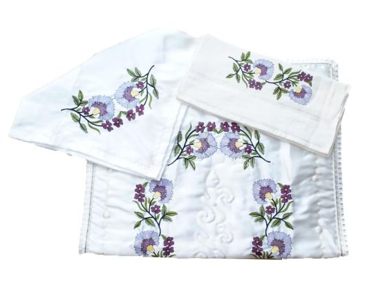  Canvas Embroidered Bundle Set Lale Lila