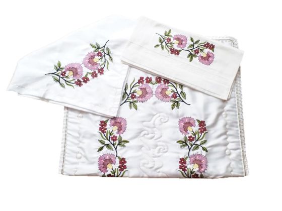 Cross-stitch Embroidered Pack Set Tulip Plum