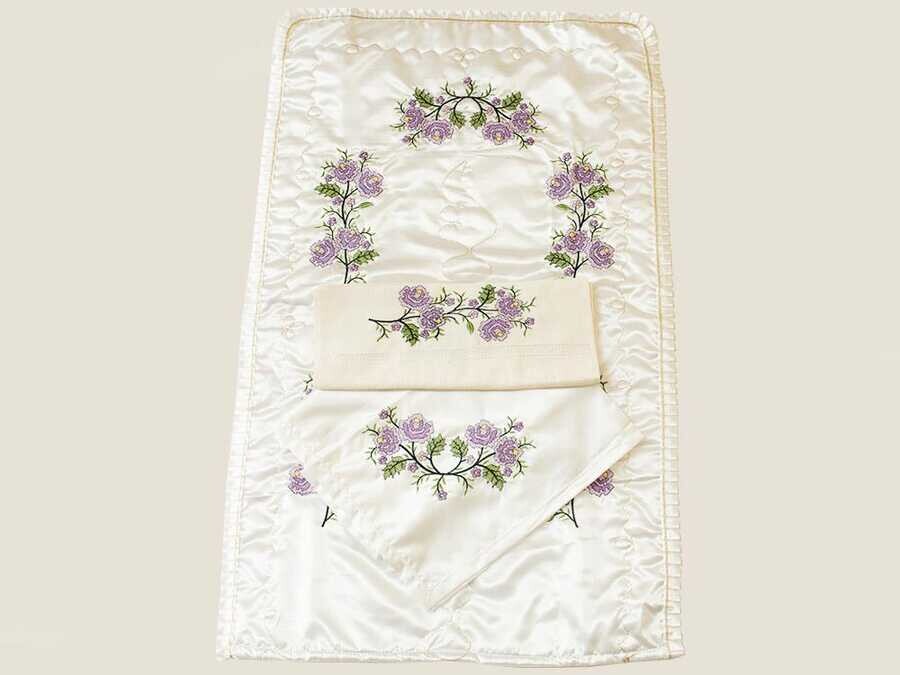 Canvas Embroidered Bundle Set Lila - Thumbnail