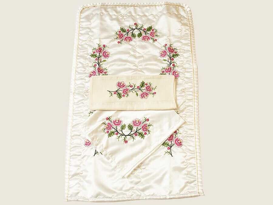  Canvas Embroidered Bundle Set Pink - Thumbnail