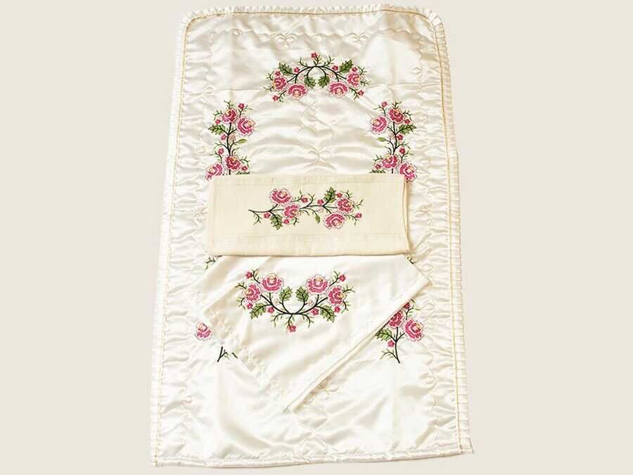  Canvas Embroidered Bundle Set Pink