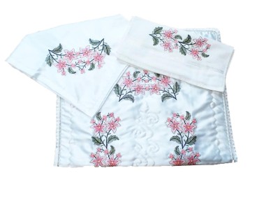 Çeyiz Diyarı - Cross Stitch Engraved Bundle Set Yıldız Fuchsia Çeyiz Diyarı - Cross Stitch Engraved Bundle Set Yıldız Fuchsia