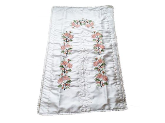 Canvas Satin Prayer Rug Rose Salmon