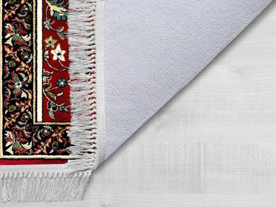 Snowdrop Velvet Prayer Rug Burgundy - Thumbnail