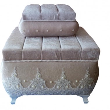 Dowry World - Square Sliced 2 Liter Dowry Chest Cappucino Dowry World - Square Sliced 2 Liter Dowry Chest Cappucino