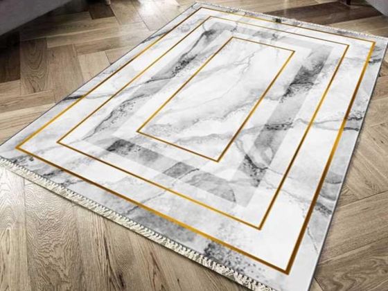 Shape Non-Slip Base Digital Print Velvet Carpet 120x170 Cm
