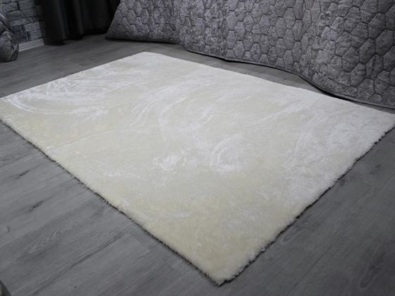 Eksen Non-Slip Base Plush Carpet Gray 100x200 Cm