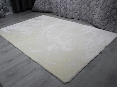 Eksen Non-Slip Base Plush Carpet Gray 100x300 Cm - Thumbnail