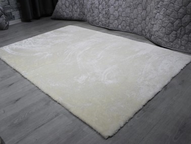 Eksen Non-Slip Base Plush Carpet Gray 120x170 Cm - Thumbnail
