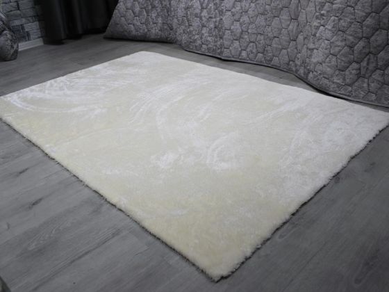 Eksen Non-Slip Base Plush Carpet Gray 120x170 Cm