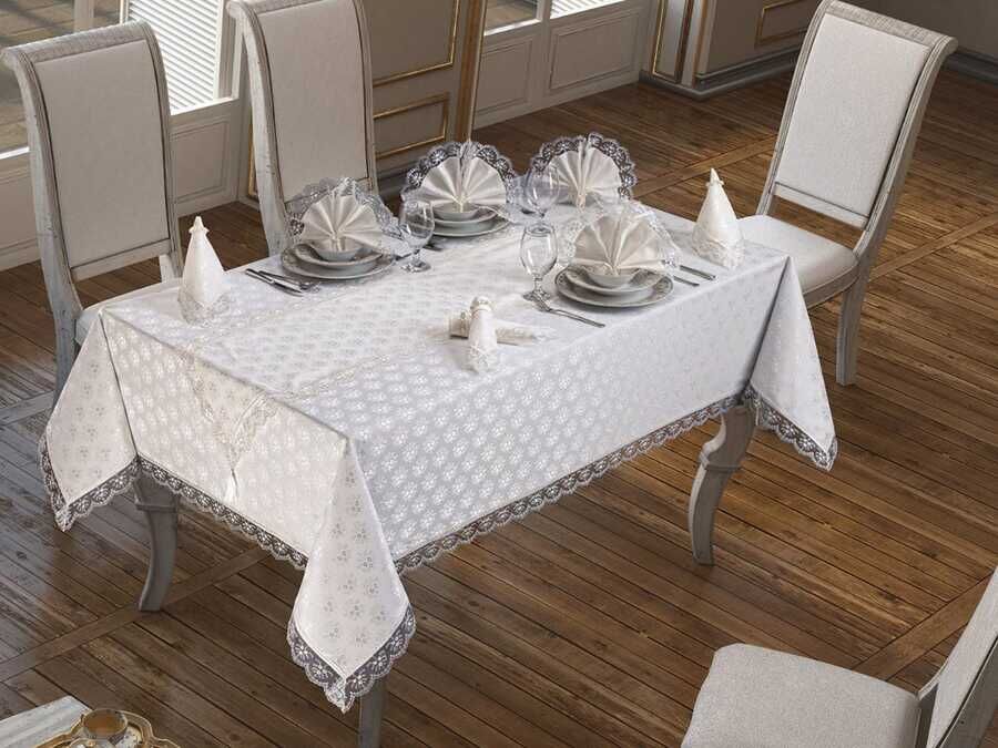 
Kdk Table Cloth Daisy Cream