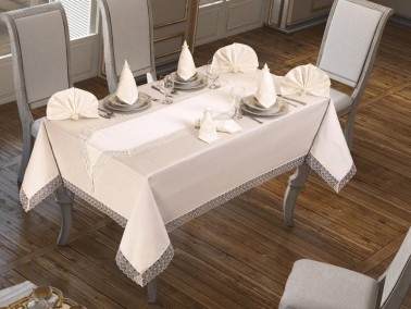 Dowry World - Kdk Pitikare Table Cloth Set 26 Pieces - Cream Dowry World - Kdk Pitikare Table Cloth Set 26 Pieces - Cream