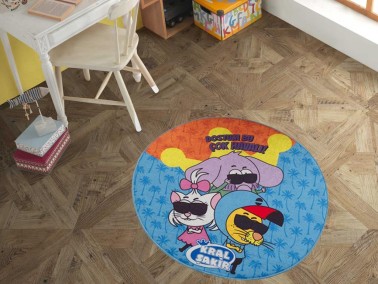 Hobby - King Şakir Dude This Is Very Cool Licensed Round Mop 80x80 Cm Hobby - King Şakir Dude This Is Very Cool Licensed Round Mop 80x80 Cm