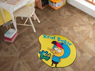 Hobby - King Şakir Şakir Licensed Round Mat 80x80 Cm Hobby - King Şakir Şakir Licensed Round Mat 80x80 Cm