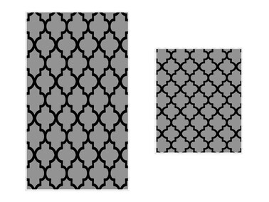 Mug 2 Pcs Bath Mat Set Gray - Thumbnail