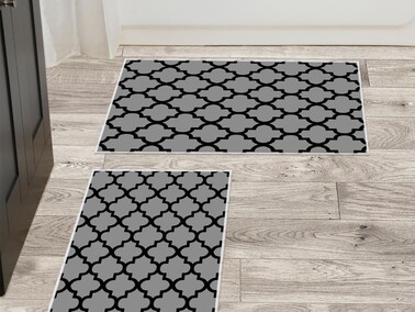 Mug 2 Pcs Bath Mat Set Gray - Thumbnail