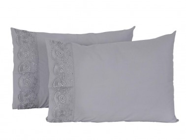 Kure 2 pcs Pillowcase Gray - Thumbnail