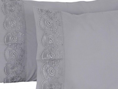 Kure 2 pcs Pillowcase Gray - Thumbnail