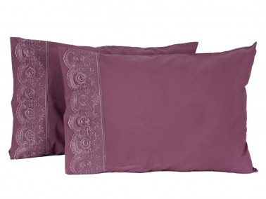 Kure 2 pcs Pillowcase Plum - Thumbnail