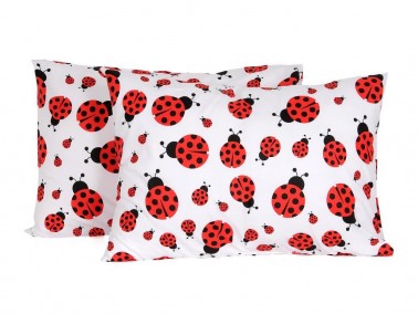 Çeyiz Diyarı - Ladybird 2 pcs Pillowcase Red Çeyiz Diyarı - Ladybird 2 pcs Pillowcase Red