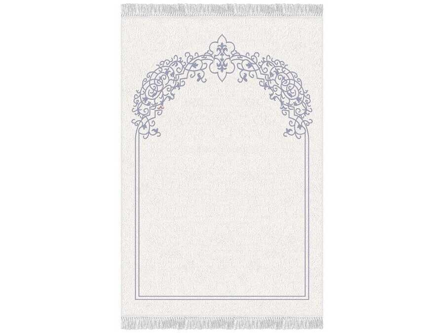 Lala Velvet Prayer Rug Blue - Thumbnail