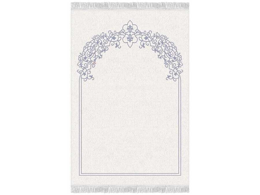 Lala Velvet Prayer Rug Blue - Thumbnail