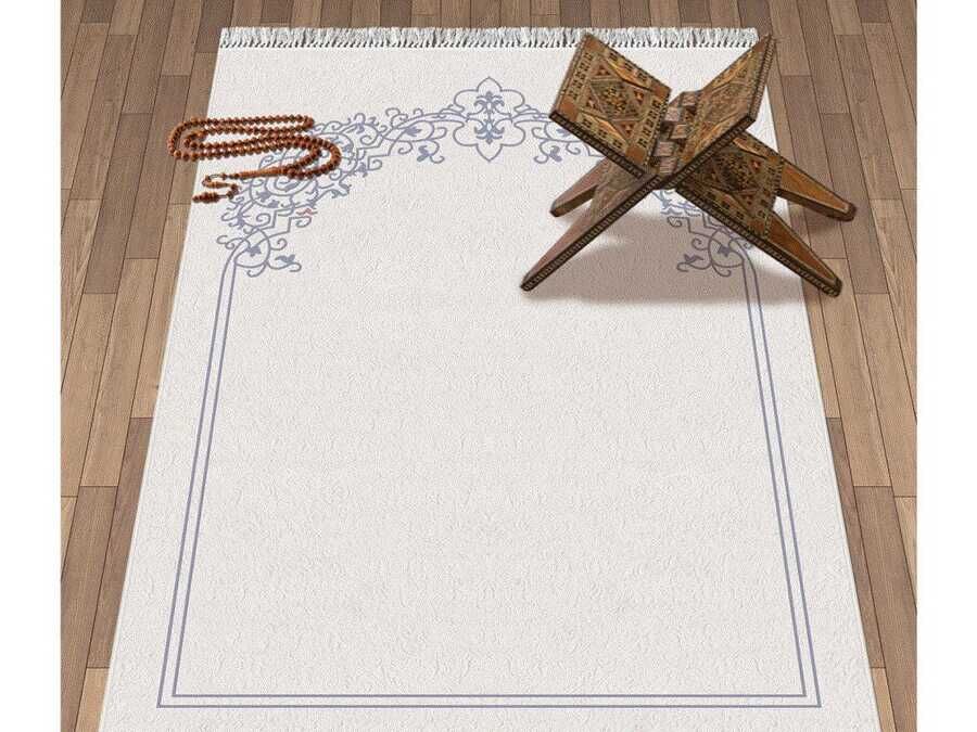 Lala Velvet Prayer Rug Blue