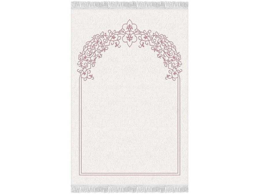 Lala Velvet Prayer Rug Pink - Thumbnail