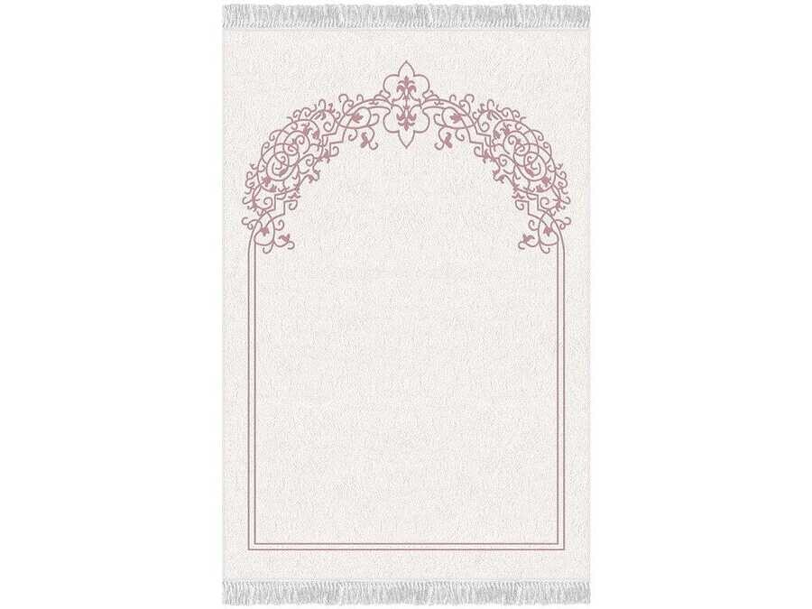 Lala Velvet Prayer Rug Pink - Thumbnail