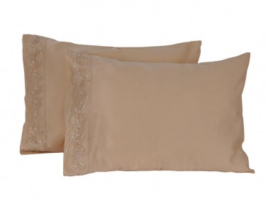 Lalezar 2 pcs Pillowcase Cappucino - Thumbnail