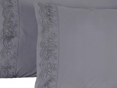 Lalezar 2 pcs Pillowcase Gray - Thumbnail