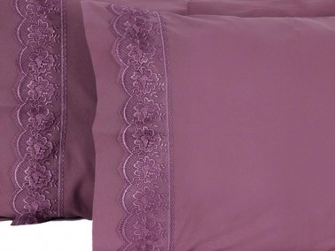 Lalezar 2 pcs Pillowcase Plum - Thumbnail