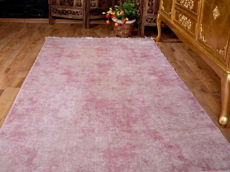 Latex Non-Slip Base Digital Print Velvet Carpet Duru Powder 100x200 cm