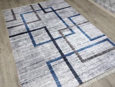 Mabel Latex Non-Slip Base Digital Print Velvet Carpet Multi Color 100x200 cm - Thumbnail