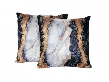 Lava Life Velvet Cushion's Cover 2 PCS - Gold - Thumbnail