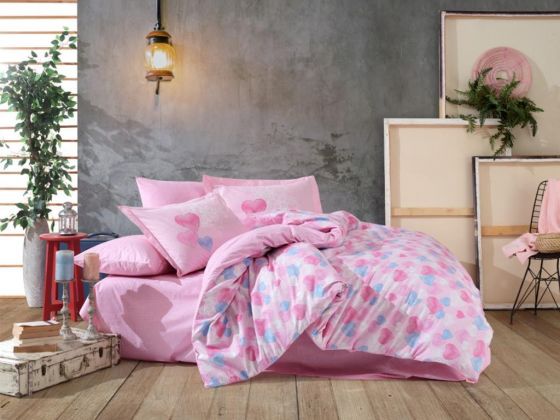 Lavida Single Duvet Cover Set Pink