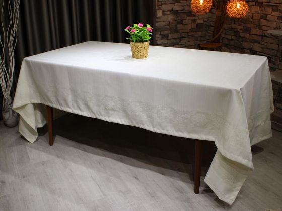 Lavinia Table Linen Cream Gold