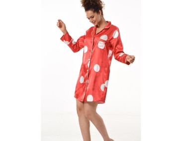 Lea Satin Tunic 4926 Pomegranate Blossom - Thumbnail