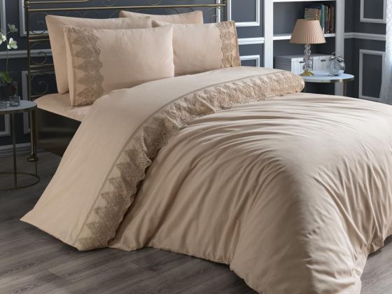 Legend Duvet Cover Set French Lace Cappucino