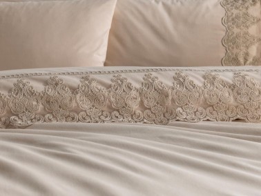 Legend Duvet Cover Set French Lace Cappucino - Thumbnail