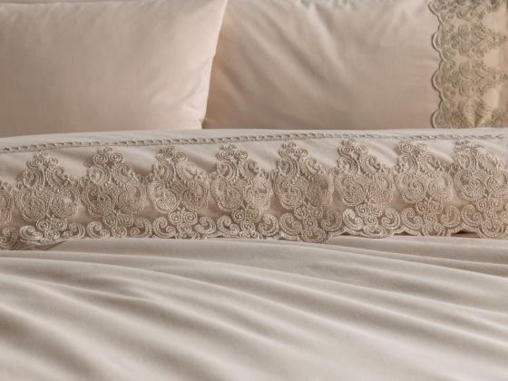 Legend Duvet Cover Set French Lace Cappucino