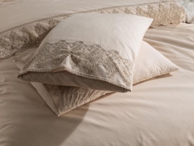 Legend Duvet Cover Set French Lace Cappucino - Thumbnail