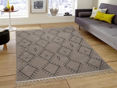 Life Carpet/Rug Rectangle 160x230 cm Antrachite - Beige - Thumbnail